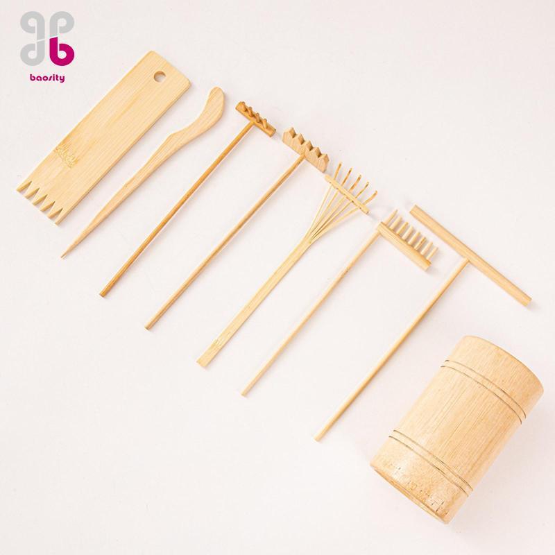[Baosity] 8 Miếng Mini Zen Sand Rake DIY Sand Table Rake Cho Máy Tính Để Bàn Thiền