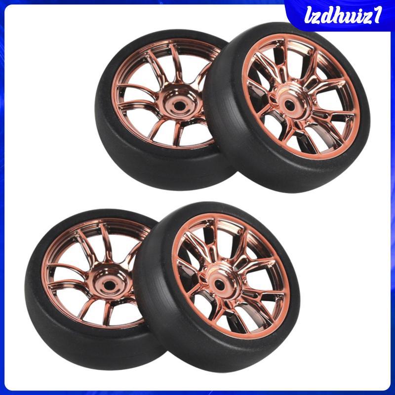 4 RC Drift Lốp Cho 1: 18 RC Điện Drift Xe Tải Phụ Kiện Dự Phòng