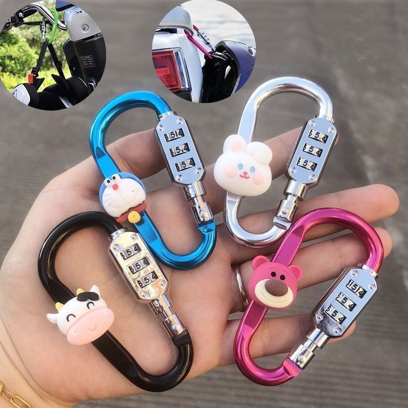 Anti-theft Lock Electric Bike Helmet Lock Alloy Password Lock Motorcycle Helmet Lock Mountain Electr