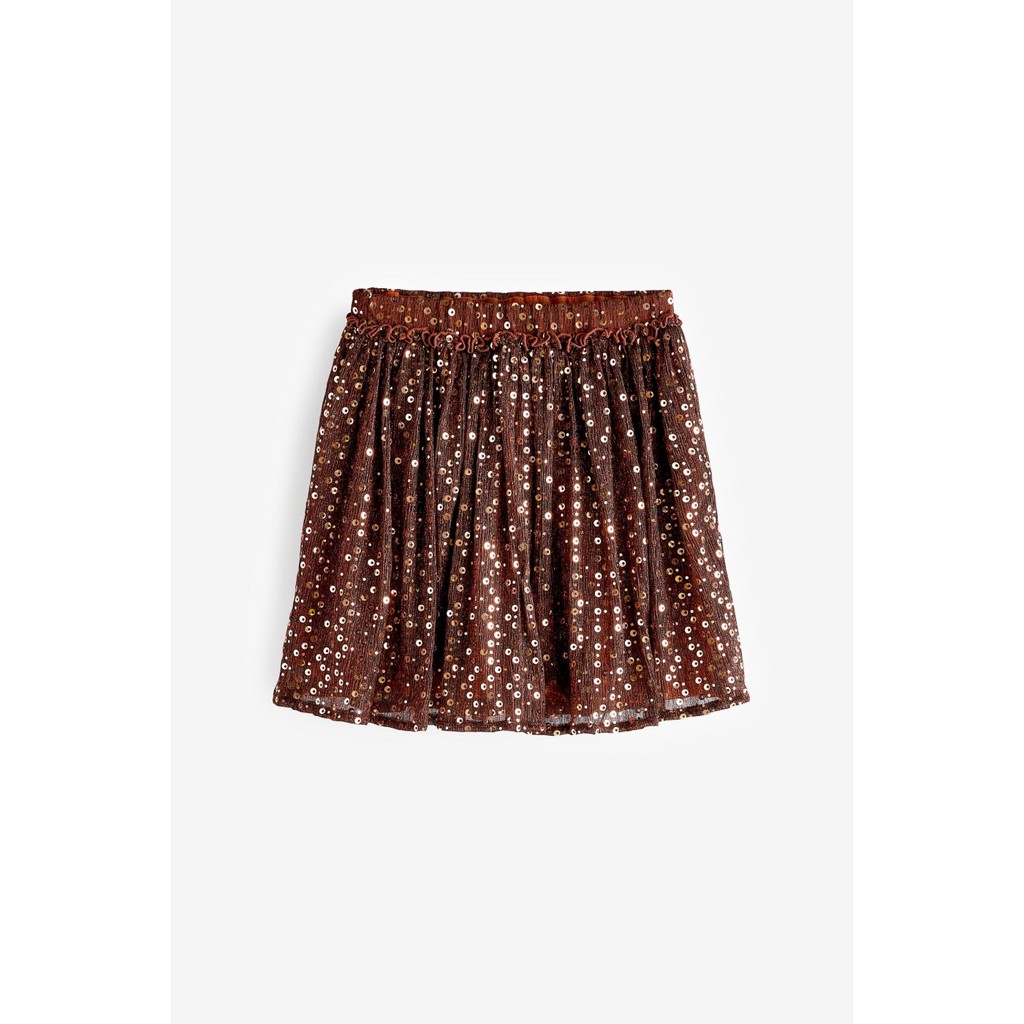 Chân váy nâu sequin hàng NEXT xuất xịn cho bé