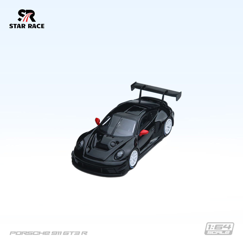 [PRE-ORDER] Mô hình xe STAR RACE 1:64 Porsche 911 GT3 R-Black Race Car SR64045