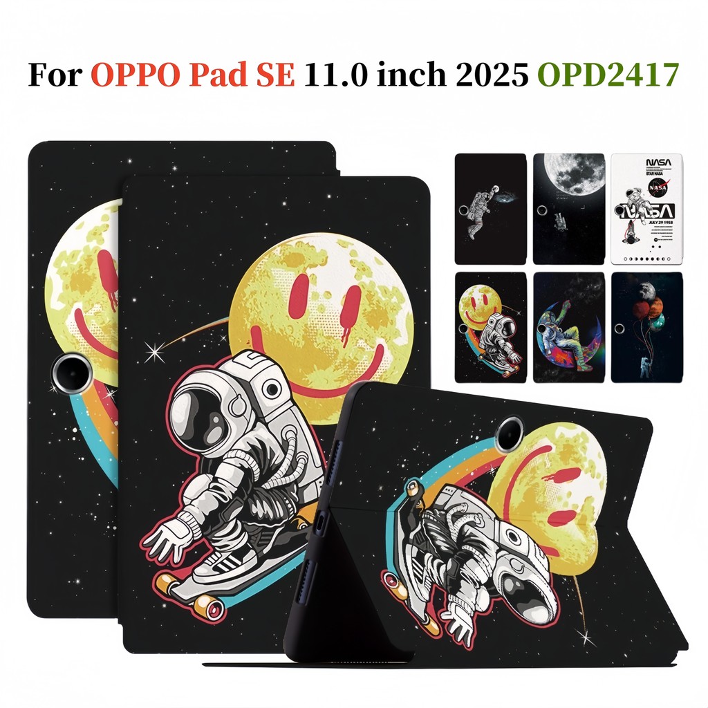 Dành Cho OPPO Pad SE 11 inch 2025 Da PU Chất Lượng Cao Chống Sốc Đứng Flip Cover OPD2417 OPD2420 OPD
