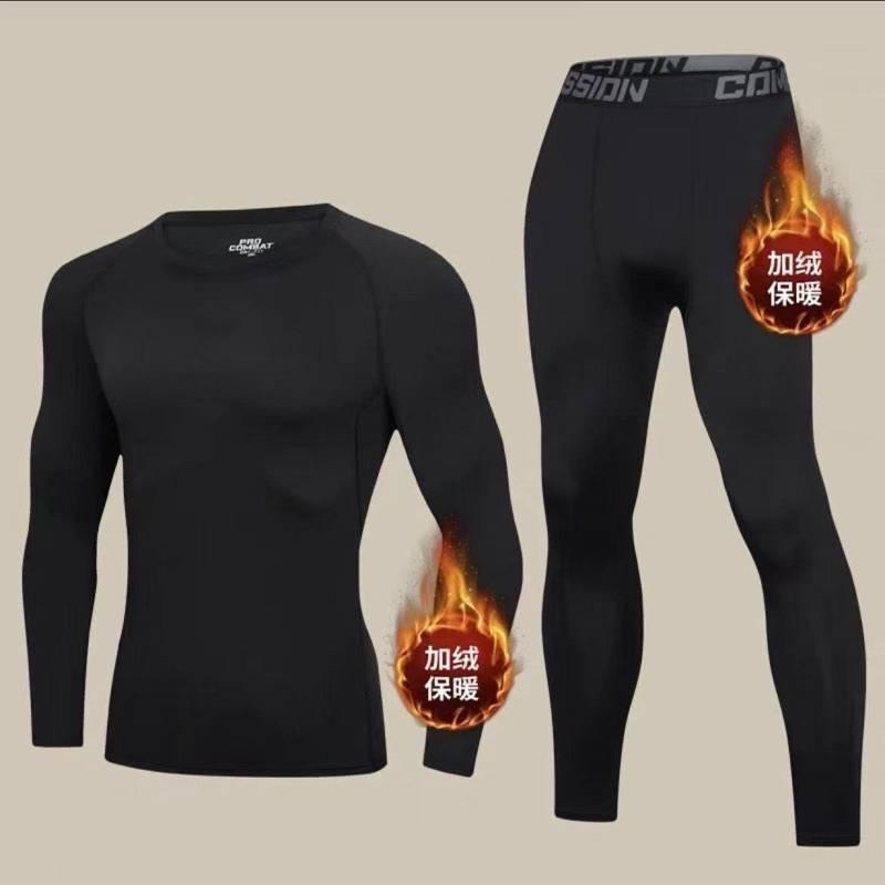 Thermal Underwear Men's Winter Autumn Clothes Long Johns Bottoming Tights Cold Protection Fleece Thi