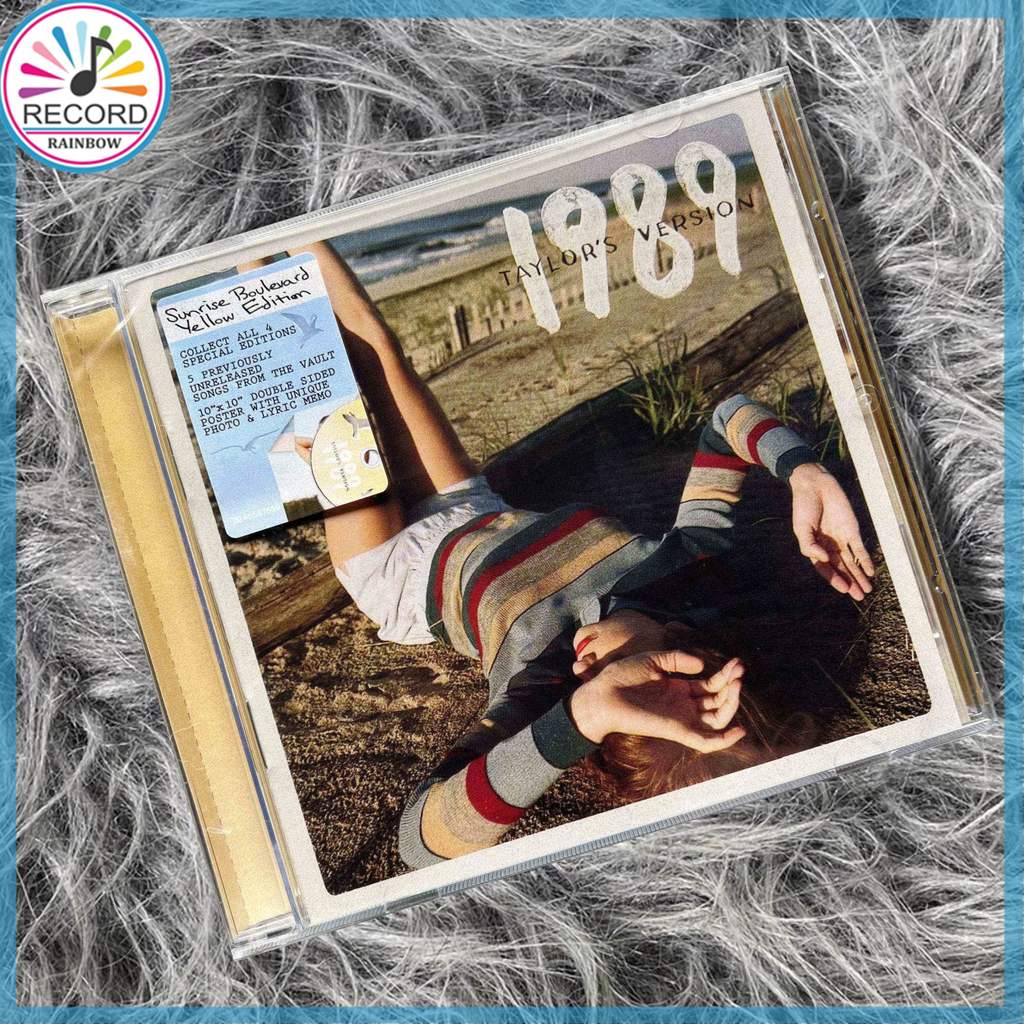 Original Taylor Swift 1989 Taylor's Version Sunrise Boulevard Yellow Poster Edition CD Album [Sealed