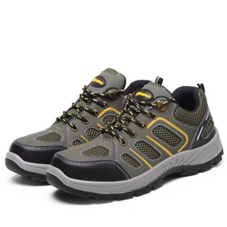 Chống va đập Chống đâm Giày Thoáng Khí Microfiber Da Lót Polyurethane Đế Mùa Xuân Nam Nữ Tiêm Đúc Bảo Vệ Quá Trình