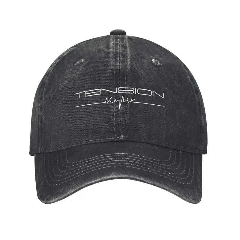 Thời Trang Kylie Minogue 2025 Căng Thẳng Tour Mũ Bóng Chày Unisex Đau Khổ Denim Rửa Snapback Mũ Ca S