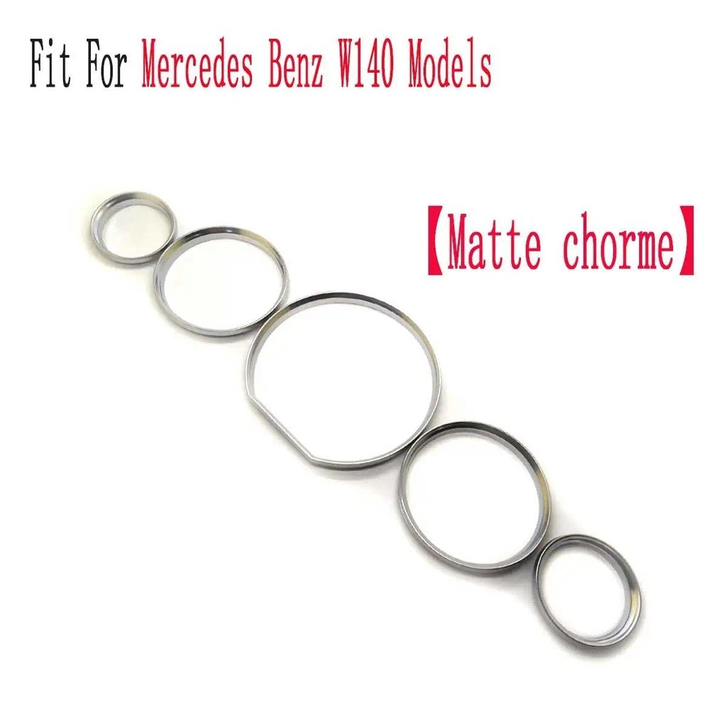 Bộ vòng đo bảng điều khiển tạo kiểu chorme mờ cho MERCEDES BENZ W140