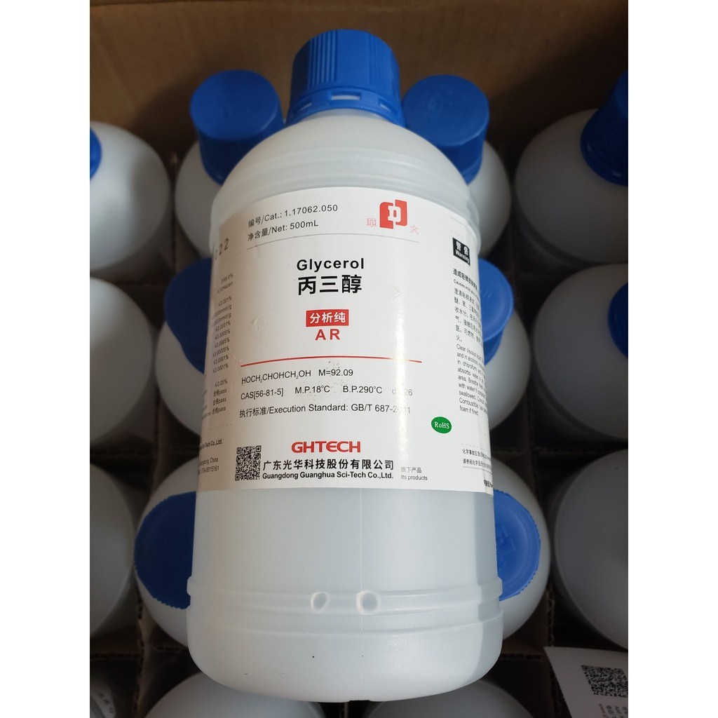 (Hỏa tốc) Glycerol hay glyxerol glycerin glyxerin chai 500ml xylong chất dẫn mực hay chất pha mực xă