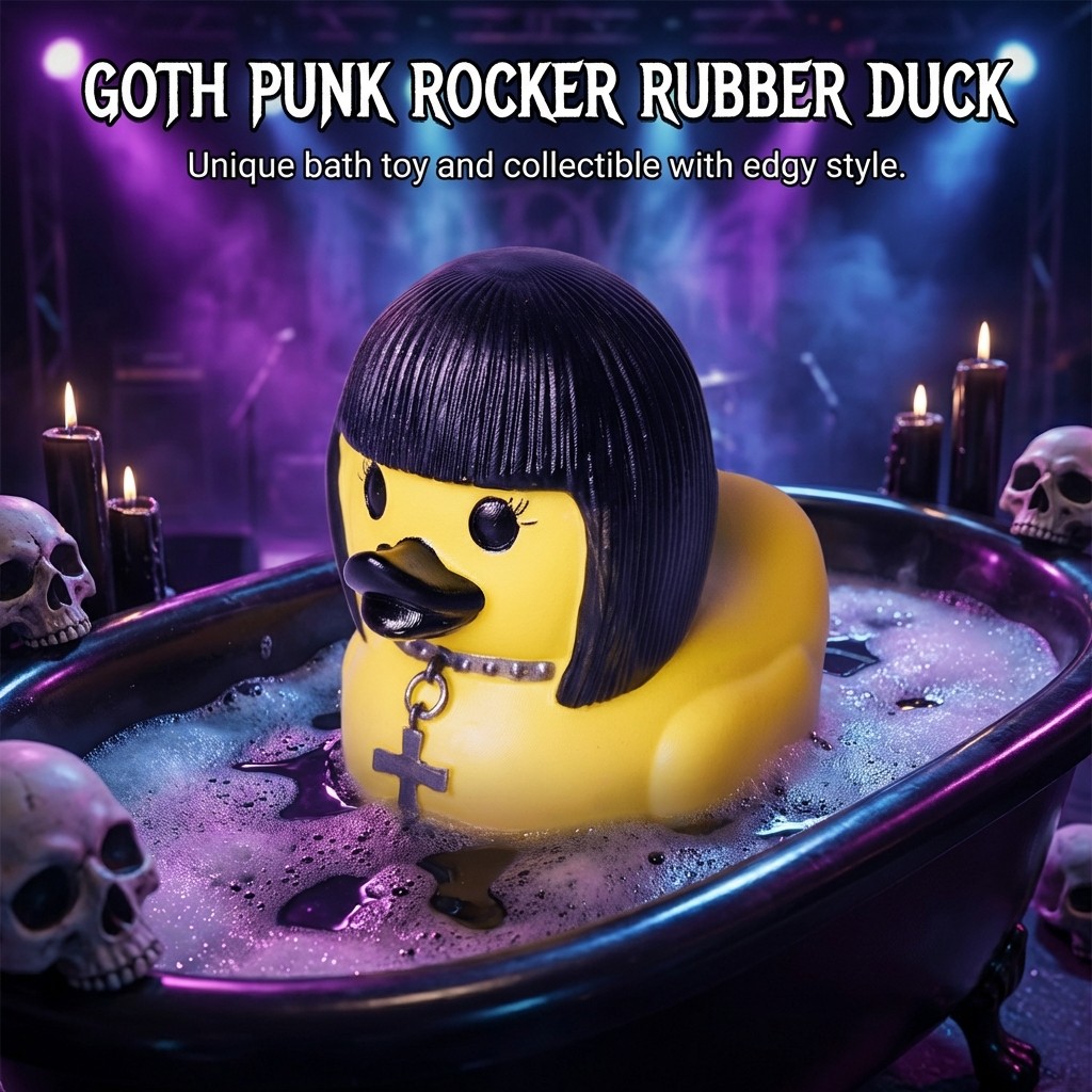 Gothic Punk Duck Valentina Lady Series Đồ chơi nghệ thuật sưu tập Tượng nhựa PVC để trang trí và