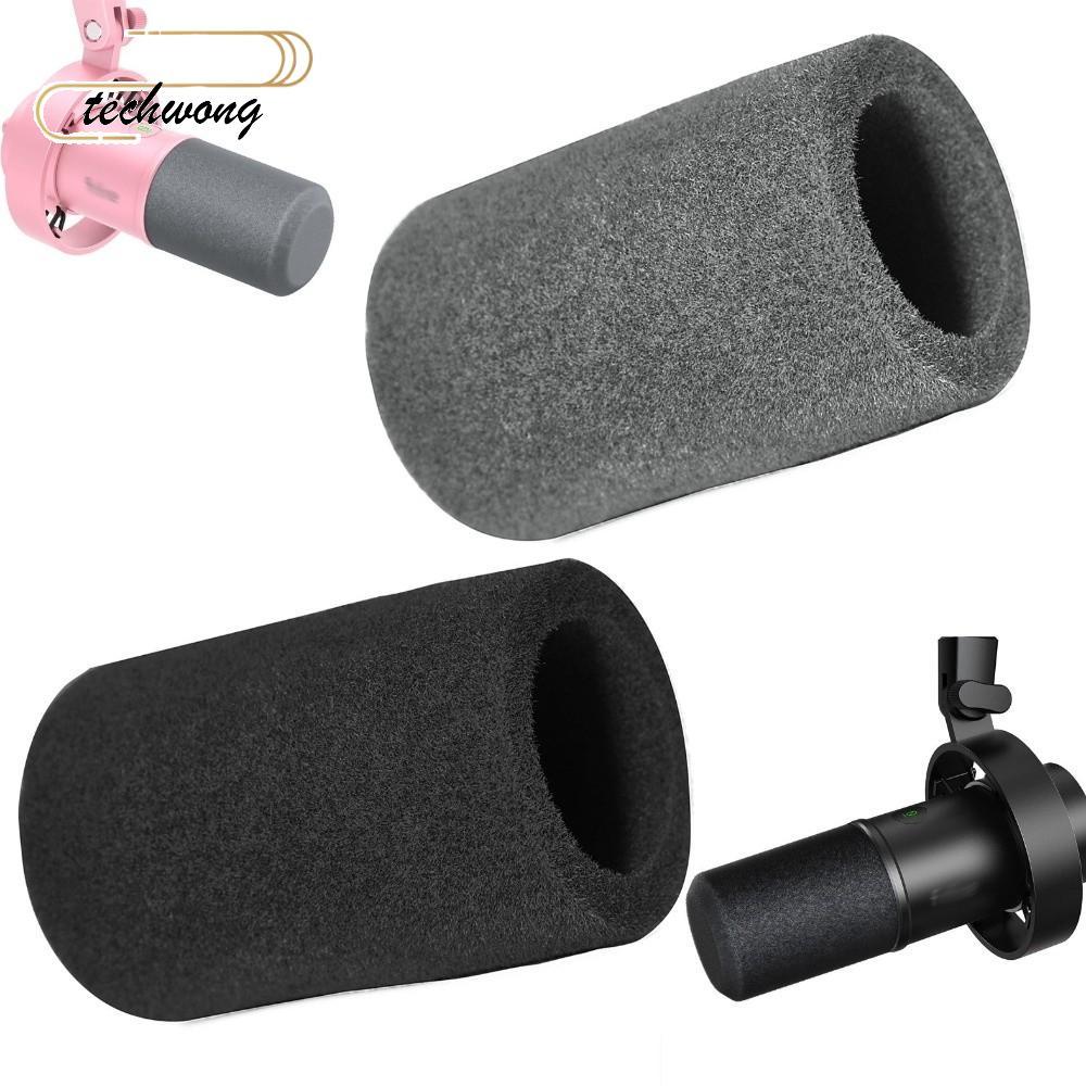 TECHWONG 1 Vỏ Micro, Vỏ Kính Chắn Gió Xốp Xốp Xốp Chống Gió, Vỏ Lọc Pop Thay Thế Chuyên Nghiệp Cho F