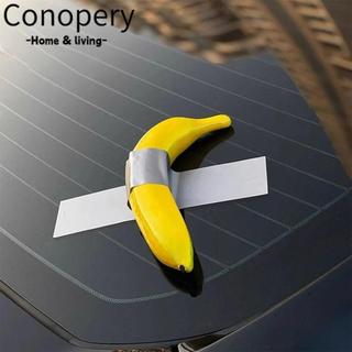 CONOPERY Chuối Xe Dán, Băng Keo Sơn Tay Chuối Sáng Tạo Xe Đề Can, Đồ Trang Trí Ô Tô Ngộ nghĩnh Ốp Lưng Dán
