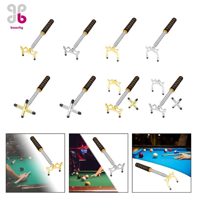 Baosity Bida Cue Stick Giá đỡ cầu Bida có thể thu vào Cue Bridge Head Snooker Pool Cue Rack cho cuộc