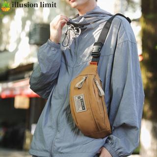 ILLUSION LIMIT Túi đeo chéo Harajuku Nhật Bản Màu trơn Du lịch thông thường