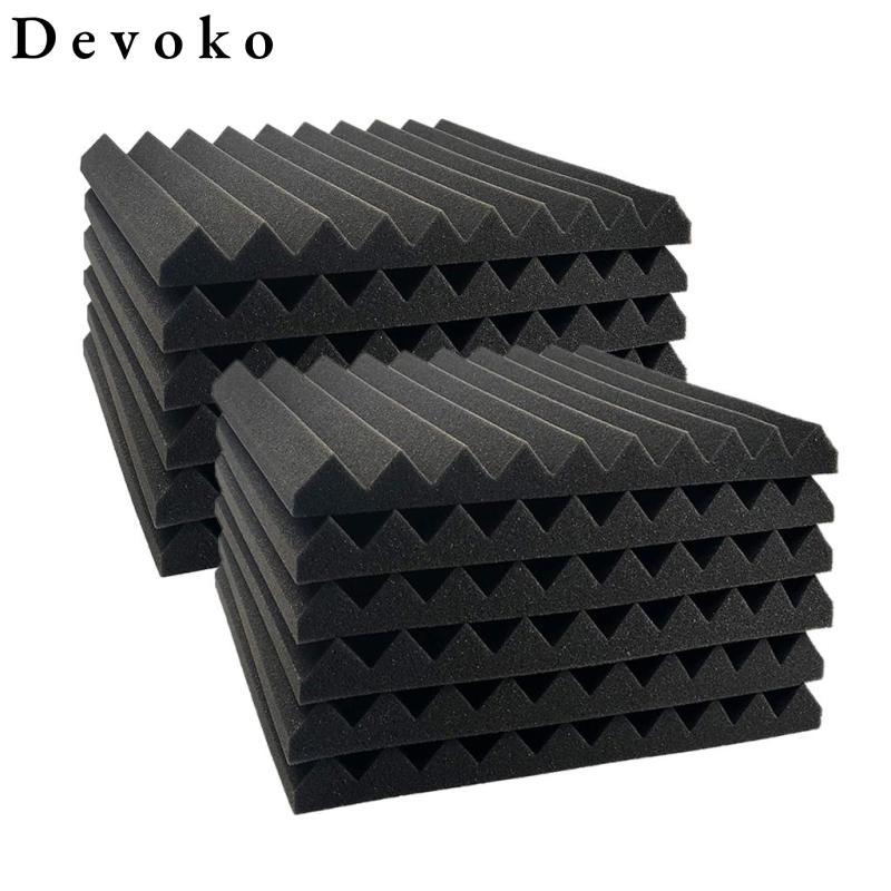 12 Chiếc Studio Acoustic Foam Panel 12 "X 12" KTV Cách Âm Bọt Biển Tường Gạch