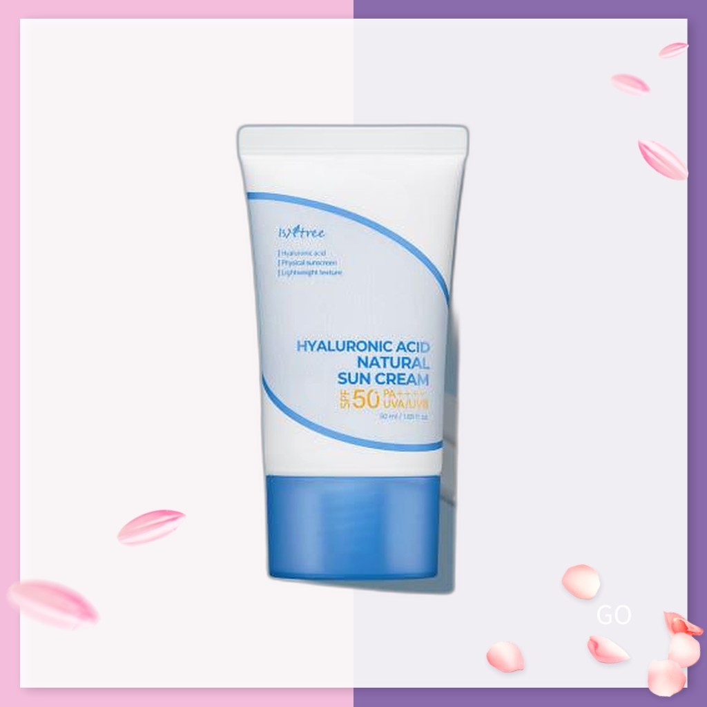 ISNTREE [istree] Kem chống nắng tự nhiên Hyaluronic Acid 50ml / Kem chống nắng Hàn Quốc / Bảo vệ quầ