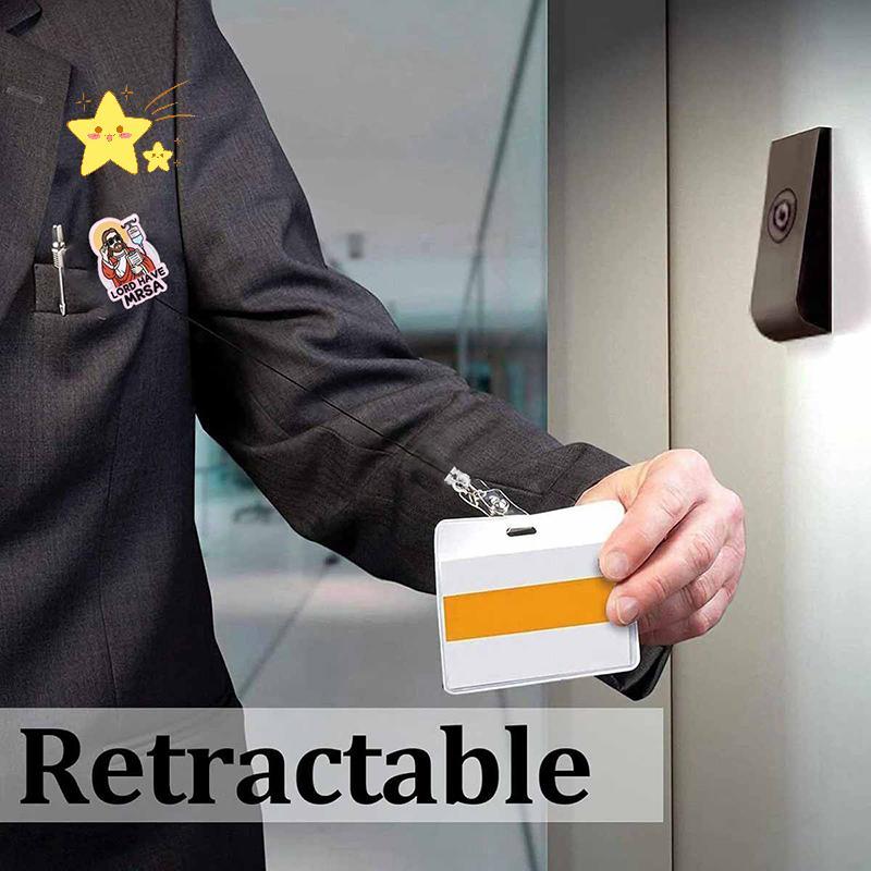 [JBTH] Lord Have MRSA Funny Nurse Badge Reel, Hộp đựng huy hiệu y tế ID có thể thu vào dễ thương, Th