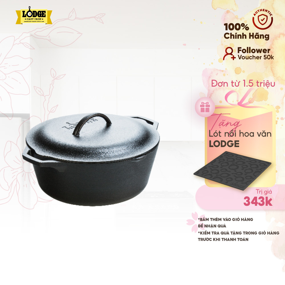 Lodge - Nồi gang - 25.7cm - 4.73L