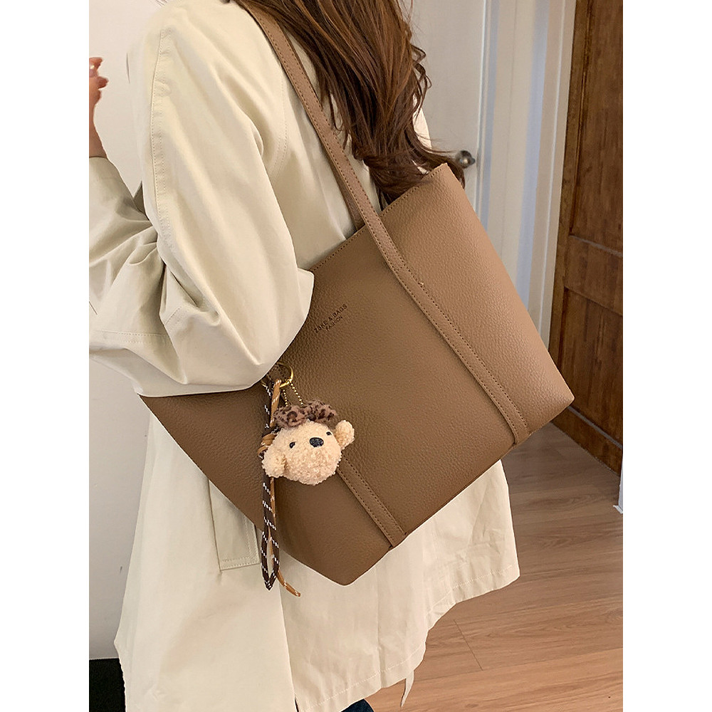 túi tote có khóa kéo túi tote đi học Túi Tote Nữ Dung Tích Lớn 2026 Xuân Hè Phong Cách Mới Retro Làm Việc Đi Lại Túi Đeo Vai Cao Cấp Đơn Giản Túi Lớn