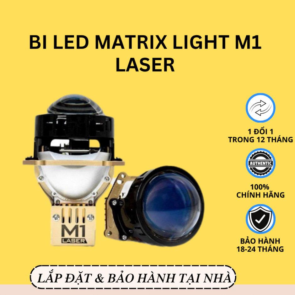 New   Bi led Matrix Light M1 Laser - 80w | Bảo Hành 3 Năm