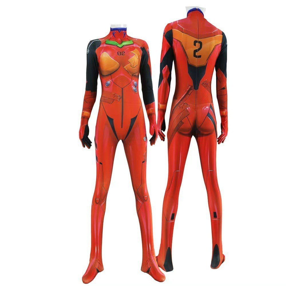 Trang Phục Biểu Diễn Anime Asuka bó sát, phù hợp cho cosplay Evangelion
