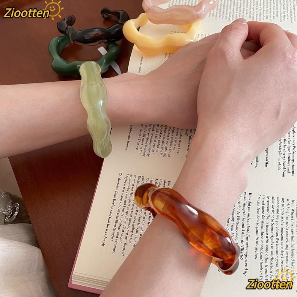 Ziootten Cuff Lắc Tay Acrylic Style Boho Vintage Cho Nữ