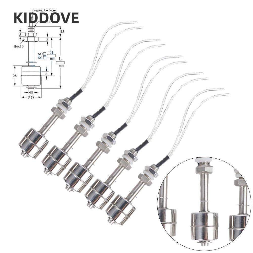 KIDDOVE Tank Liquid Water Level Sensor Level Switch Double Ball Float Switch Water Level Switch Thép