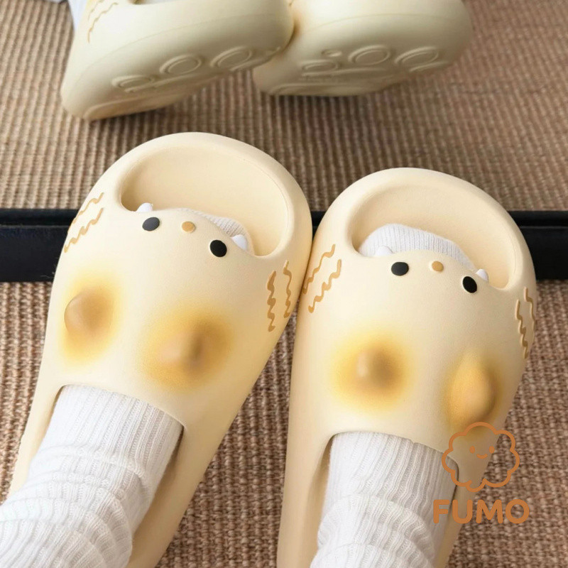 Bán chikoku Dễ Thương Bánh Nhỏ Hoạt Hình Mèo Con Móng Vuốt Dép Nữ Nhà Chống Trơn Trượt Chân Coup