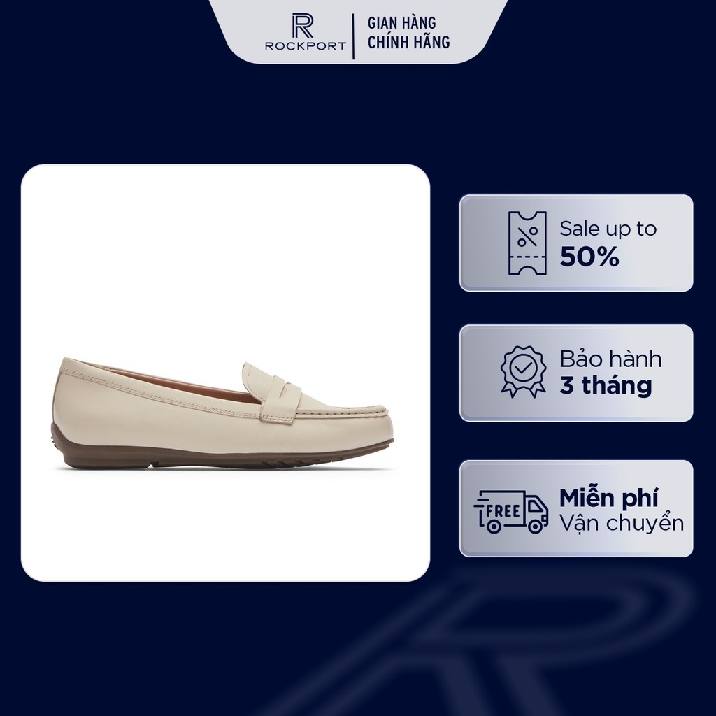 Giày Lười Nữ Rockport Total Motion Moccasin Driver Penny Loafer ML02990JWH91 241 | Giày Da Cao Cấp, 