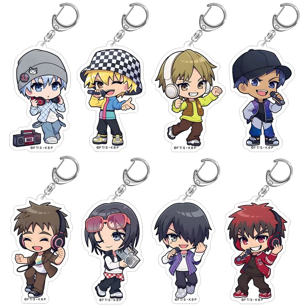 Móc khóa Acrylic Anime Kurokos Basketball Tuyển Thủ Vô Tính Chibi Hip-hop Tetsuya Kuroko Taiga Kagam