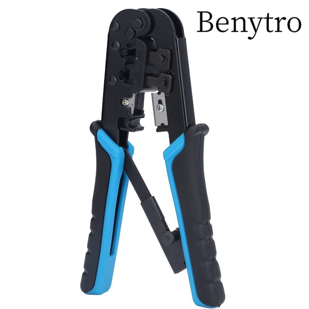 Công cụ uốn tóc BENYTRO RJ45, Công cụ uốn mô-đun và cắt dây tích hợp 6 trong 1, Dụng cụ uốn tóc RJ11