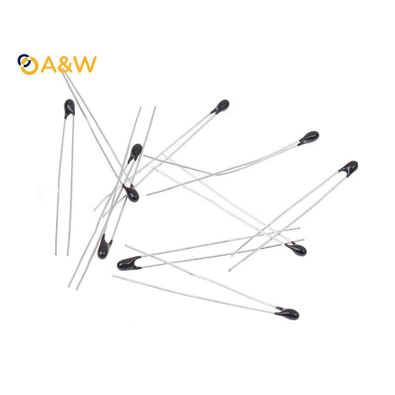 A & W 10 Chiếc Điện Trở B3435 NTC-MF52-103F 10K Ohm Cảm Biến Nhiệt Độ 1% Điện Trở Nhiệt NTC Điện Trở