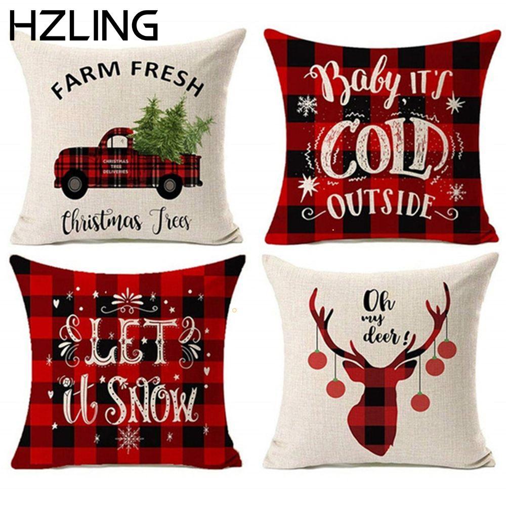 HZLING Đệm Bán Chạy Sofa Xmas Vải Lanh Cotton