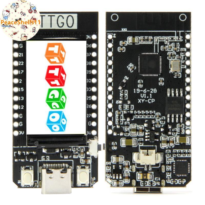 PeaceShells T-Display ESP32-D0WD CH9102 Chip 16MB WiFi Và Mô-đun có thể gập lại Bảng phát triển 1.14