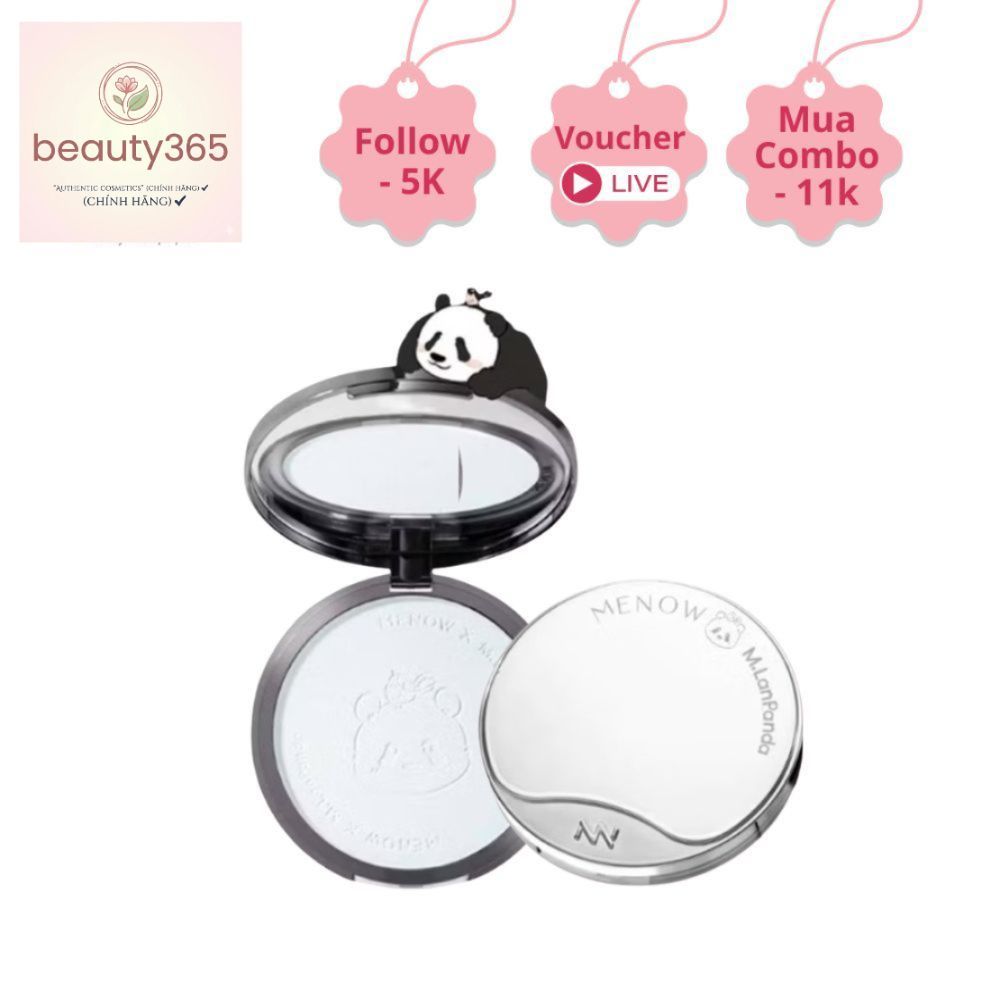 Phấn phủ nén MENOW x MENGLAN PANDA Velvet Mist Complexi gấu trúc khổng lồ