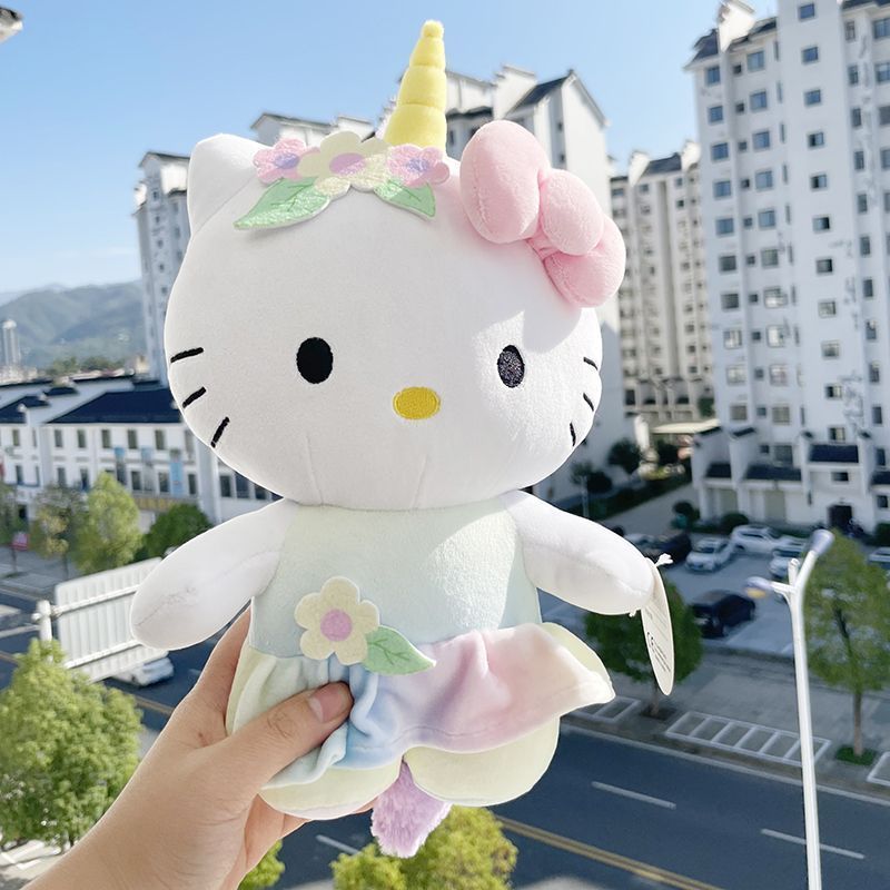 Búp Bê Mèo Kitty Hello Kitty Hello Kitty KT Ragdoll Búp Bê Sang Trọng Đồ Chơi Kỳ Lân Hồng / fvlm