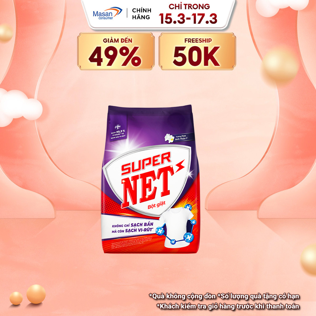 Bột Giặt SuperNET Túi 3kg