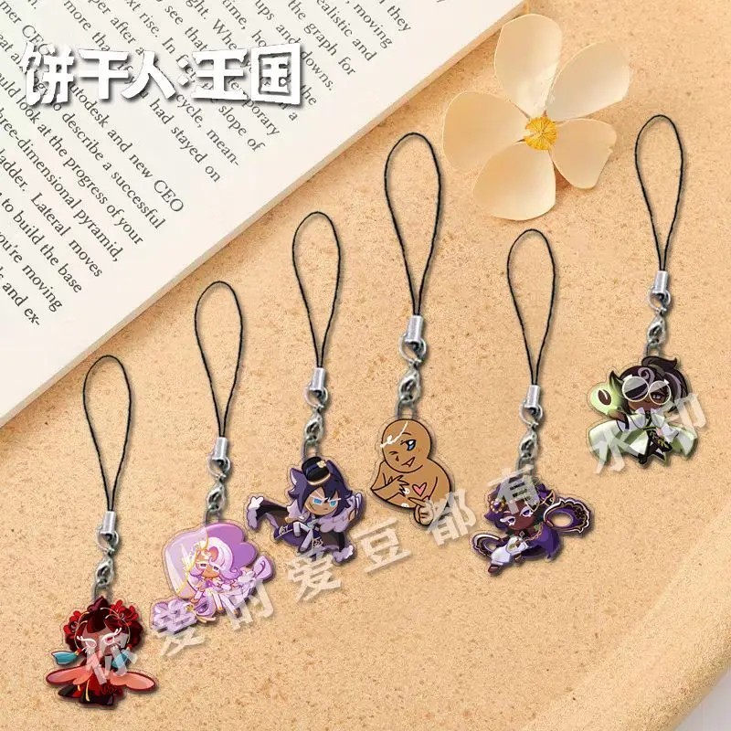 Móc khóa Game Cookie Run Kingdom Shadow Milk Pure Vanilla Mystic Flour Candy Apple mô hình mica Acry