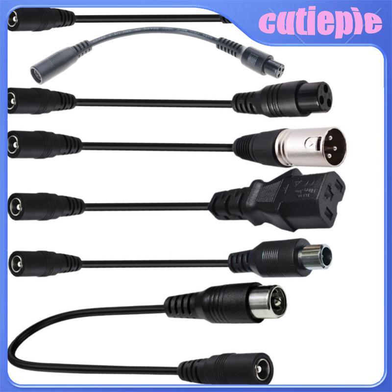 Cutie Du Lịch Thân Thiện DC5521 Nữ Sang DC8016 DC5525 Nam Adapter Dây Cáp Đen