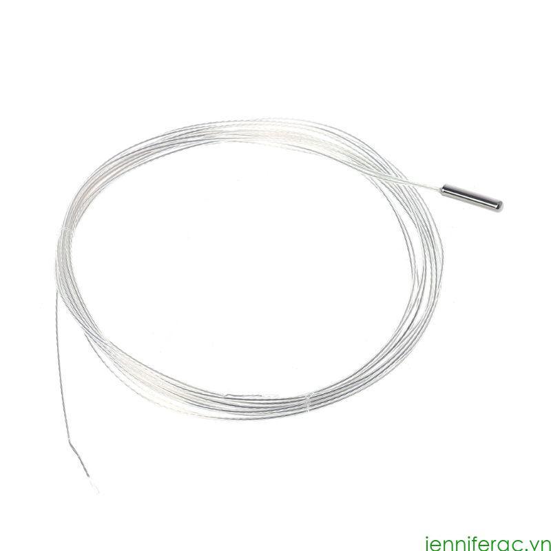Jenniferac 2 Mét Cảm Biến Nhiệt Độ Đầu Dò Nhiệt Độ PT1000 3mmx15mm Phạm Vi -40 400°C
