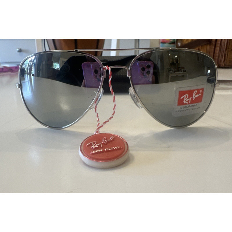 Ray-Ban ORB3025 112 / 17 Bạc Aviator 58 / 14 mm Unisex Sunglass Phân Cực Mới