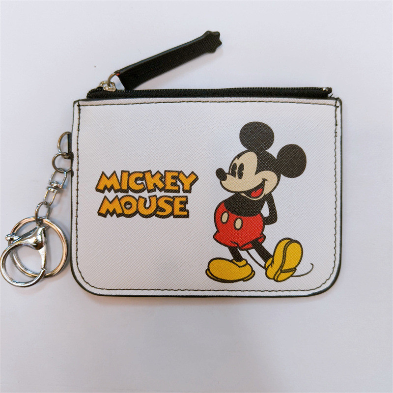 Disney Mickey Mouse Ezlink Thẻ Pass Holder Ví đựng tiền xu Vòng chìa khóa