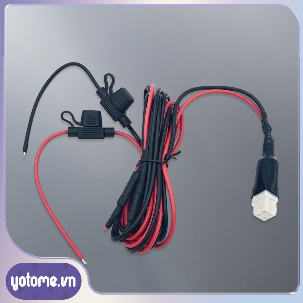 [Yotome.vn] Cáp cấp nguồn DC 4 chân 12AWG với cáp nguồn DC cầu chì 30A cho Icom IC-7000 IC-7200 IC-7