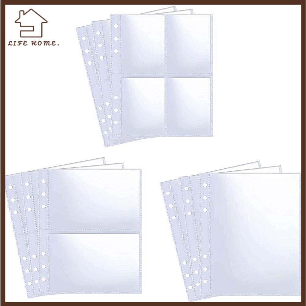 YELGIRL Photocard Tay áo, Multi-Pockets 6 Ring Photocard Binder, Kpop Photocard Binder A5 Size Album