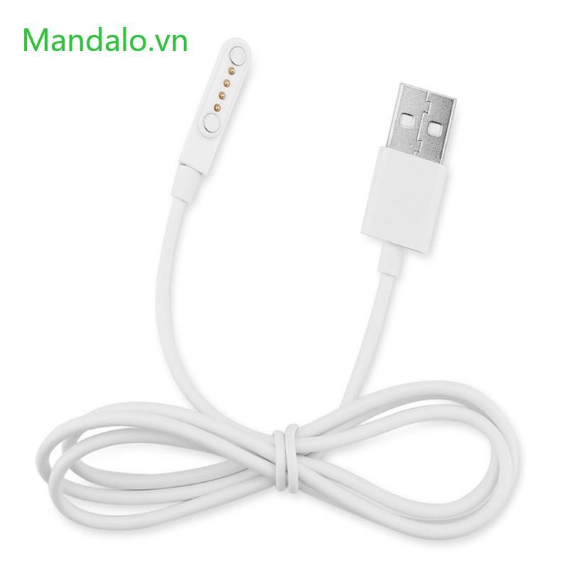 Met Từ Tính Cho Đồng Hồ Thông Minh Cáp Sạc 4 Chân Cho KW88 KW98 KW99 GT88 GT68
