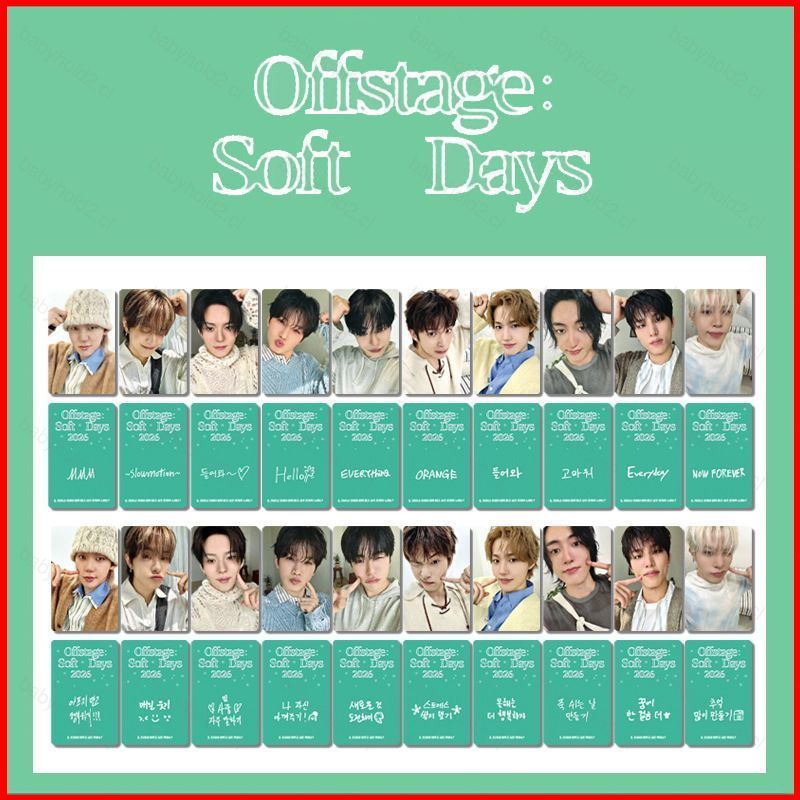 BH2 10 Cái / bộ TREASURE LOMO Card 2026 CỔ ĐIỀU KHIỂN Offstage: Soft Days Stars Bưu Thiếp Bộ Sưu Tập