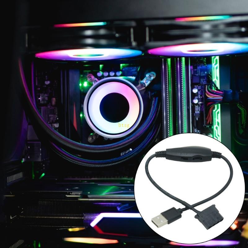 Cáp kết nối quạt USB btsg 5V sang 12V Tốc độ tối đa 12V USB sang 4Pin