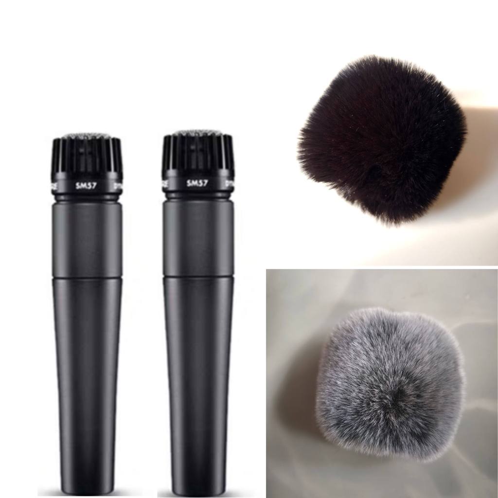 Thích hợp cho Shure Shure SM57 Micro Kính Chắn Gió Vỏ Lúa Mì Vỏ Micro Vỏ Lông Vỏ Bảo Vệ Micro