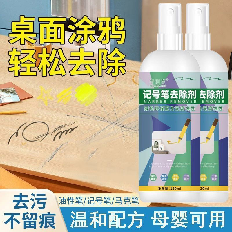New Product#[Powerful Stain Remover]Oil-based marker remover, whiteboard pen, neutral marker ink, po