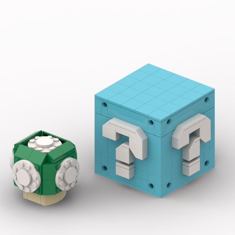 Anime Nhật Bản Mario Super Mario Câu Hỏi Đánh Dấu Hộp MOC Khối Xây Dựng Hình Đồ Chơi Super Mario Đồ 