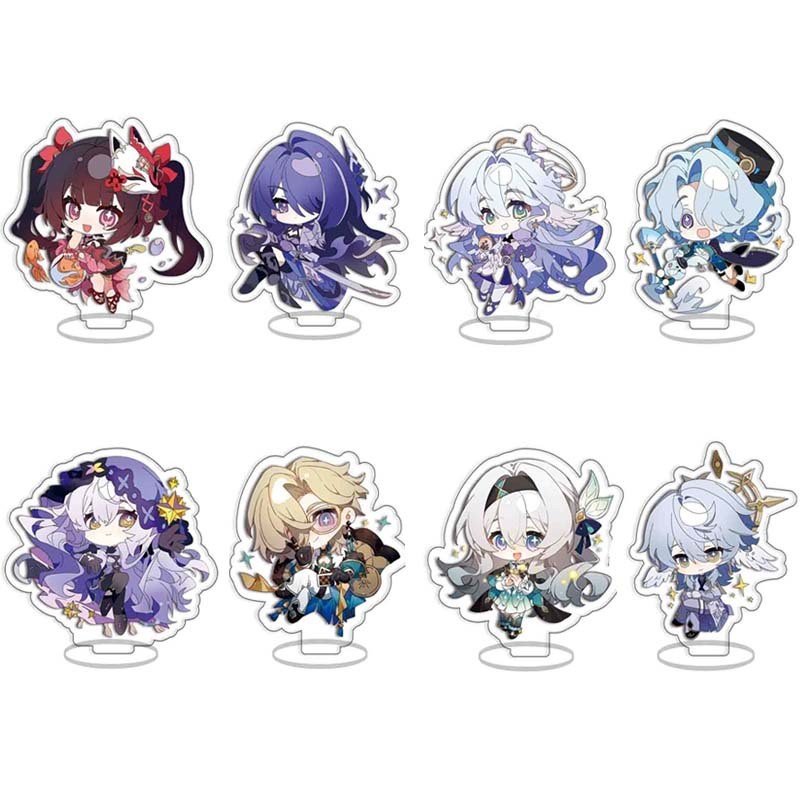 Anime Figure Sparkle Aventurine Acheron Sunday Robin Arcylic Stand Plate Game Honkai: Star Rail  Key
